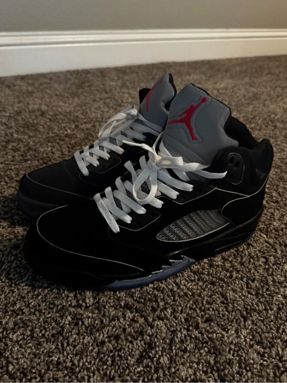 Jordan 5 retro metallic black Size 10 no box